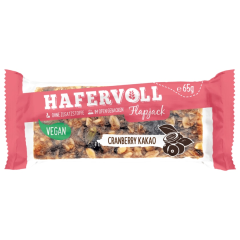 Hafervoll Flapjack Cranberry Kakao vegan