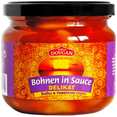 Dovgan Delikatessen Bohnen in Tomatensauce