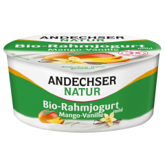 Andechser Natur Bio-Rahmjogurt Mango-Vanille