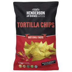 Henderson and Sons Tortilla Chips Hot Chili