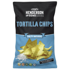 H&S Tortilla Chips Salty Natural