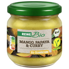 REWE Bio Aufstrich Mango-Papaya-Curry