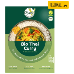 Planet V Bio Thai Curry mit Basmati Reis vegan