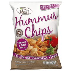 Eat Real Humus Chips Tomato & Basil