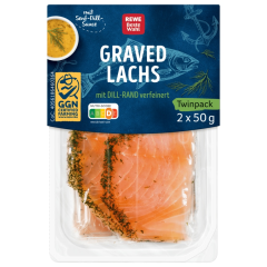 REWE Beste Wahl Graved Lachs mit Dill-Rand