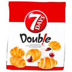 7 Days Double Mini-Croissant Vanille-Sauerkirsch