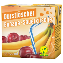 Durstlöscher Banane-Sauerkirsche