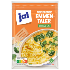 ja! Geriebener Emmentaler 45% Fett