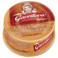 Gavrilovic Aufstrich mit Speck und Schweineleber