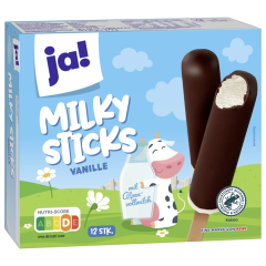 ja! Eis am Stiel Milky Sticks Vanille