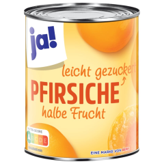 ja! Pfirsiche halbe Frucht gezuckert