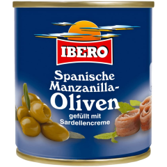 Ibero Manzanilla-Oliven mit Sardellenpaste