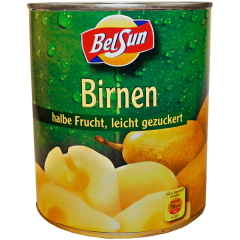 Belsun Birnen halbe Frucht