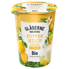 Gläserne Molkerei Bio Buttermilchdrink Zitrone