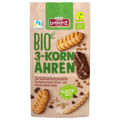 Lambertz Bio 3-Korn Ähren Zartbitterschokolade vegan