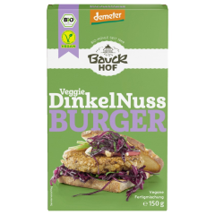 Bauckhof Bio Demeter Veggie Dinkelnuss-Burger Vegan