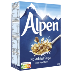 Weetabix Alpen Vollkorn Müsli ohne Zuckerzusatz