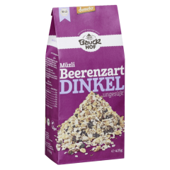 Bauckhof Demeter Bio Dinkel Müzli Beerenzart