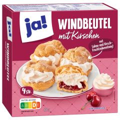 Ja! Windbeutel mit Kirschen