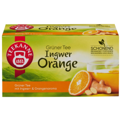 Teekanne Grüner Tee Ingwer-Orange