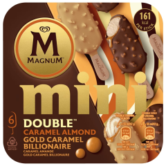 Magnum Eis Mini Double Caramell Almond & Gold Caramell Billionaire