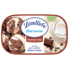 Landliebe Eiscreme Schokolade-Sahne