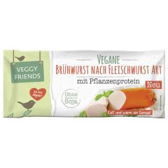 Veggy Friends Vegane Brühwurst nach Fleischwurst Art