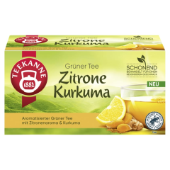 Teekanne Grüner Tee Zitrone Kurkuma