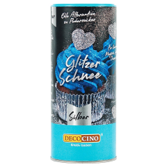 Decocino Glitzer Schnee Silber