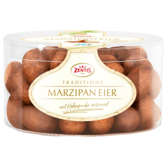 Zentis Oster-Marzipan-Eier mit Kakaopuder