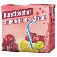 Durstlöscher Sauerkirsche-Zitrone