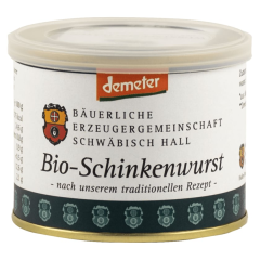 Bäuerliche Erzeugergemeinschaft Schwäbisch Hall Bio demeter Schinkenwurst