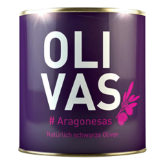 Olivas Aragonesas Natürlich schwarze Oliven