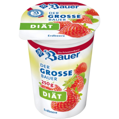 Bauer Fruchtjoghurt weniger Zucker Erdbeere