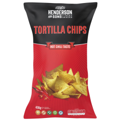 Henderson and Sons Tortilla Chips Hot Chili Taste